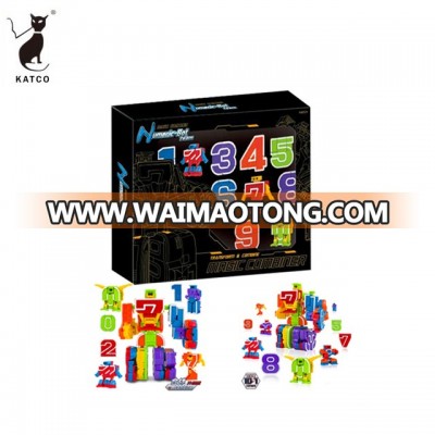 Magic combination Number Transform Robot  toys