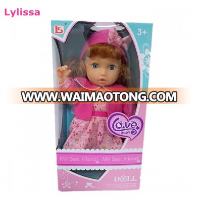 2019 Top Selling Beautiful 16 Inch Gril Dolls Cute Hight quality Baby Doll