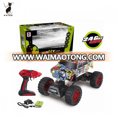 Hot Sell 2.4G Child RC Rock Climbing Car Remote Control Alloy Four-Wheel Drive Climbing Toy Car.