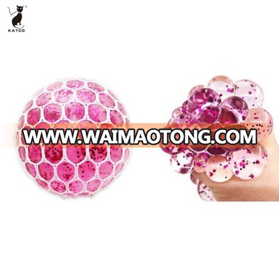 Promotional Customized Anti Stress Squeezing Crystal Grape  Ball Toy