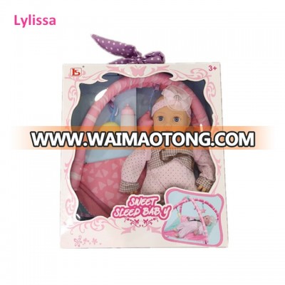 Eco-friendly Hot Selling 16 Inch Doll with Play Mat Accessories Toys