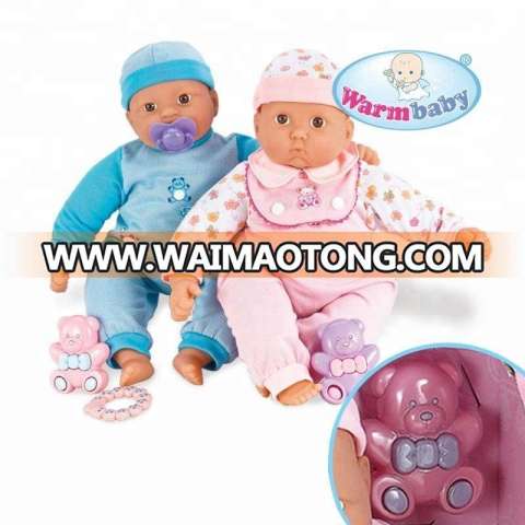 cotton cute baby twins 18 inch ragreal baby love doll for wholesale